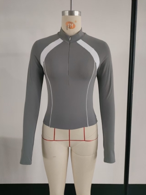 J2D0619K 插肩袖立领女装