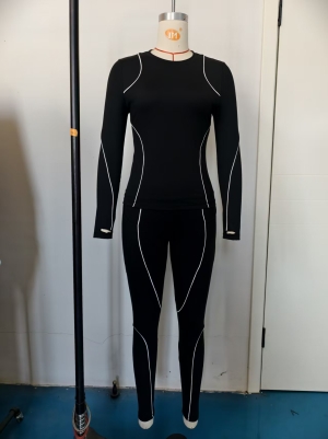 BQL259 Long-sleeve set with white stripes