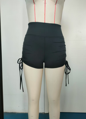 MLY2507 侧抽皱三分短裤 