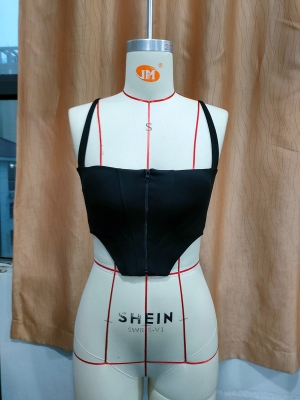 前拉链吊带上衣 NB2312