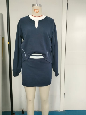 BQL2536 Faux two-piece set