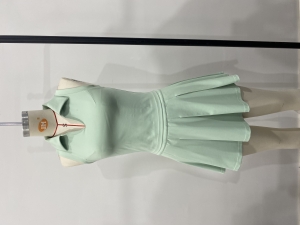 SXX2603 方领背心打褶裙套装