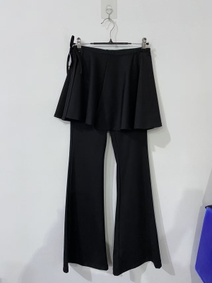 24BQ07 Women's long pants and skirt two-piece set