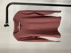 LJ4415 女士V领开叉长袖