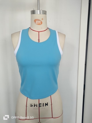 J2P0625K 蓝白拼接运动背心